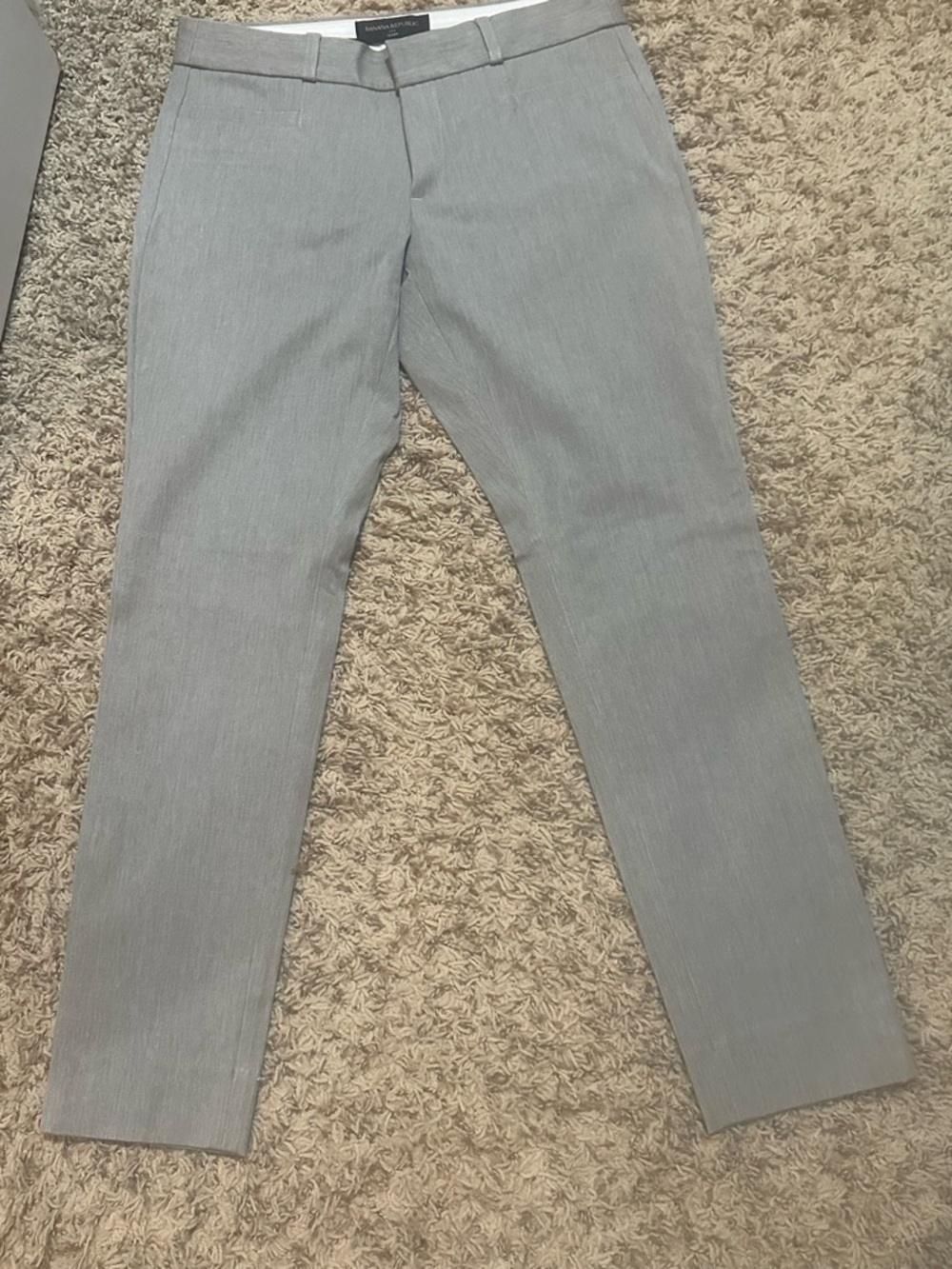 Banana Republic Gray Sloan Petite Trousers